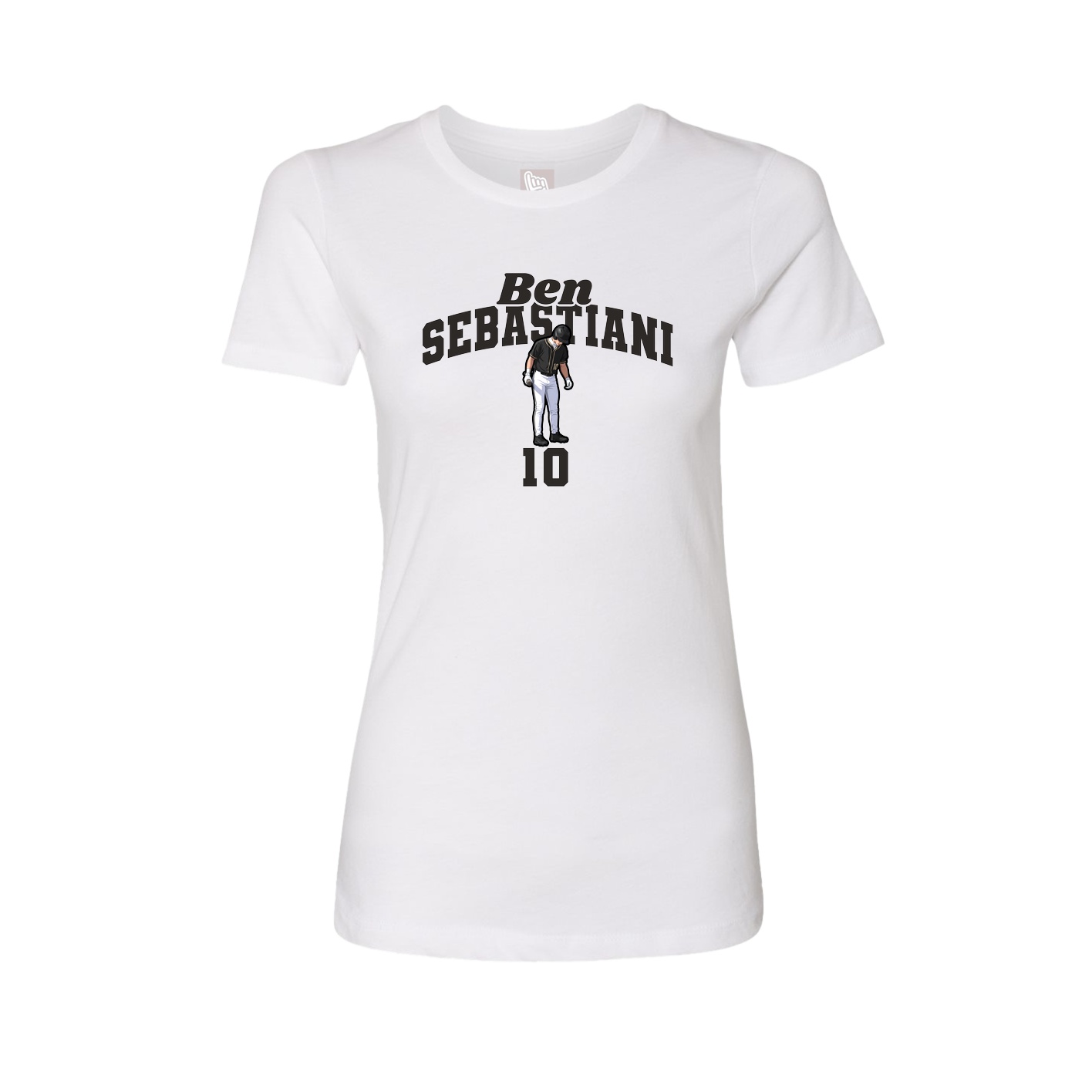 Womens Tee — Signature Arch in White