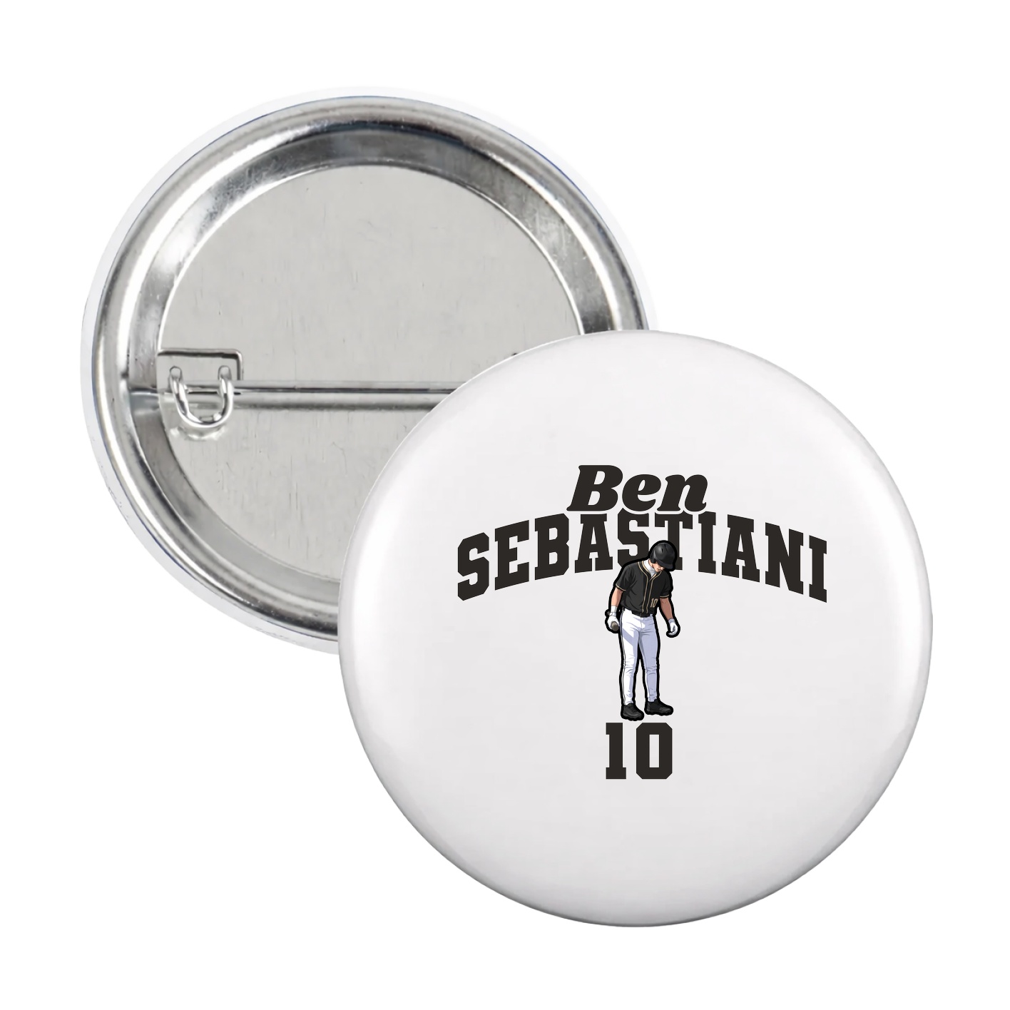 Game Day Button — Signature Arch in White