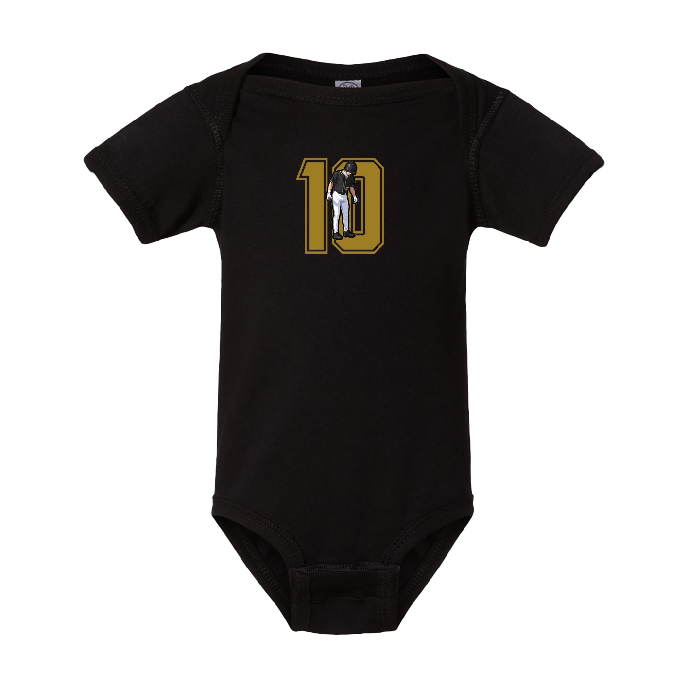 Baby Onesie — Number in Black