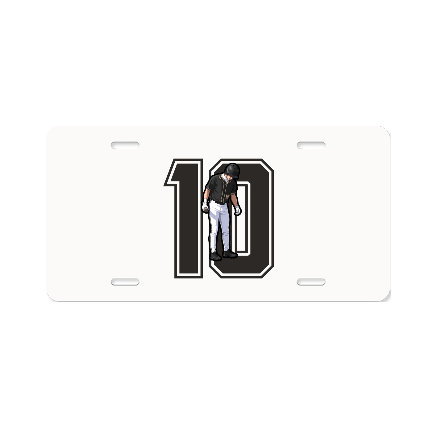 License Plate — Number in Classic
