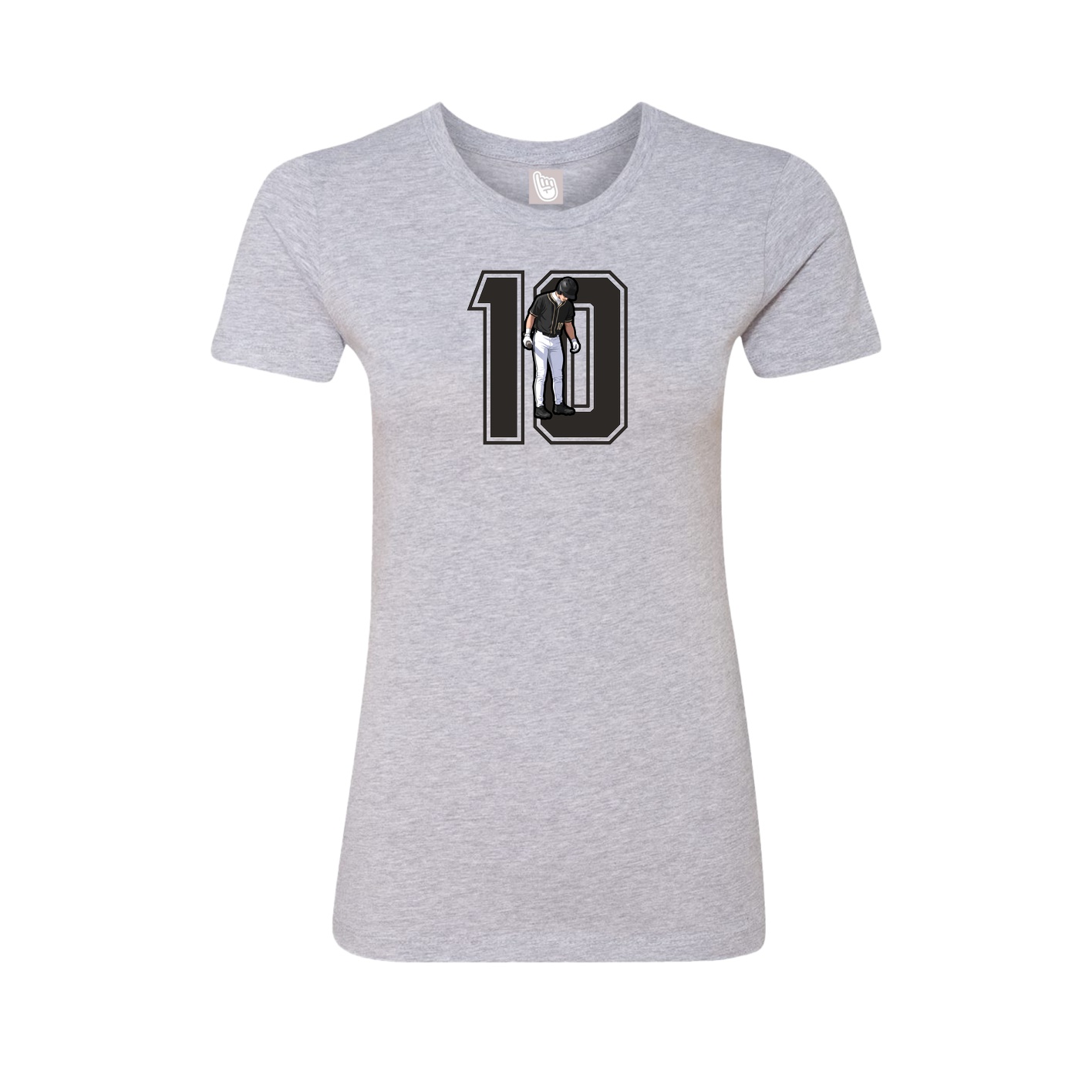 Womens Tee — Number in Grey