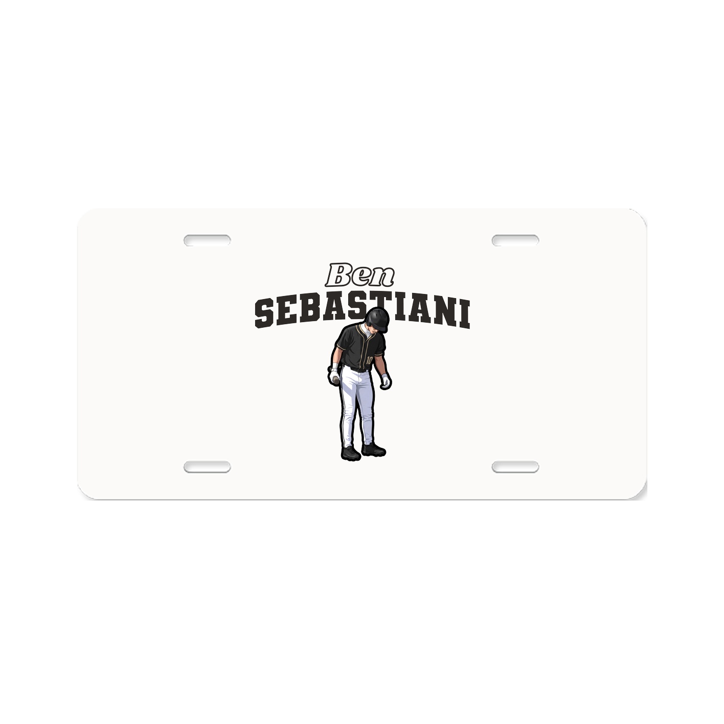 License Plate — Name Arch in Classic