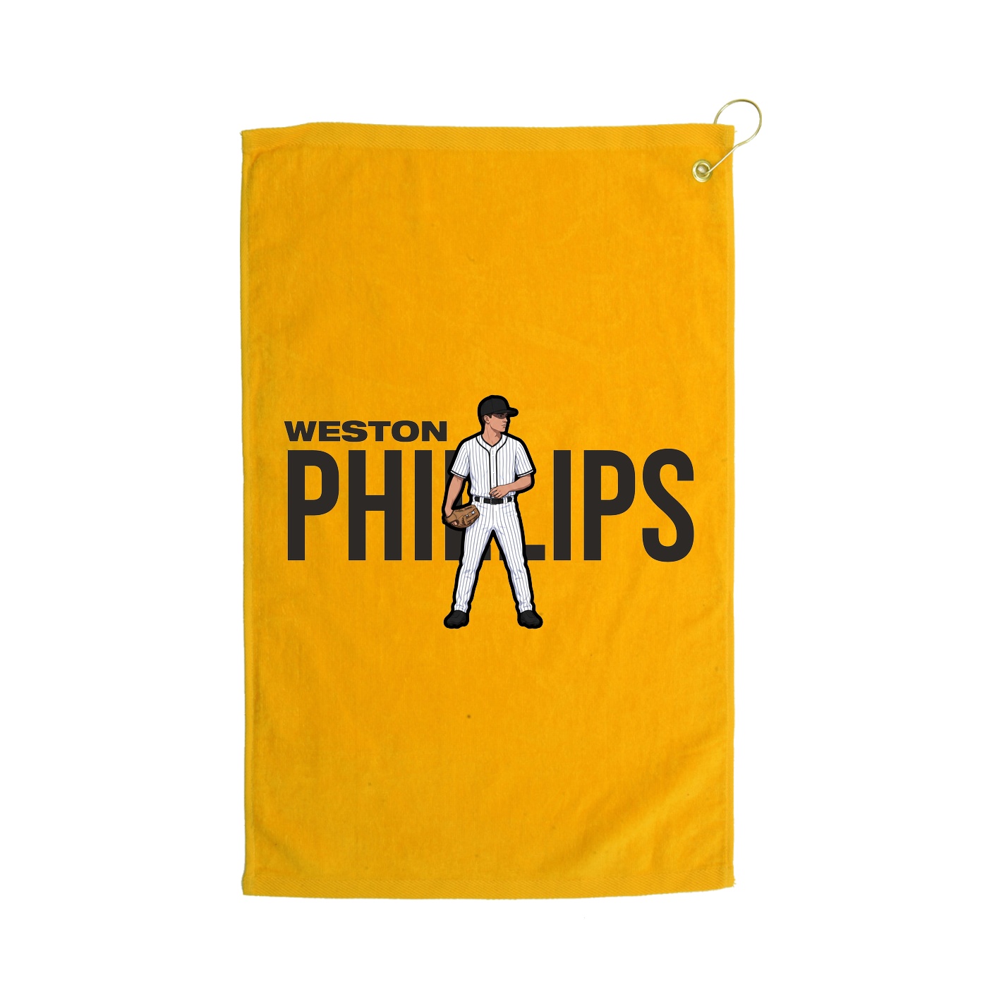 Golf Towel — Player Name in Gold