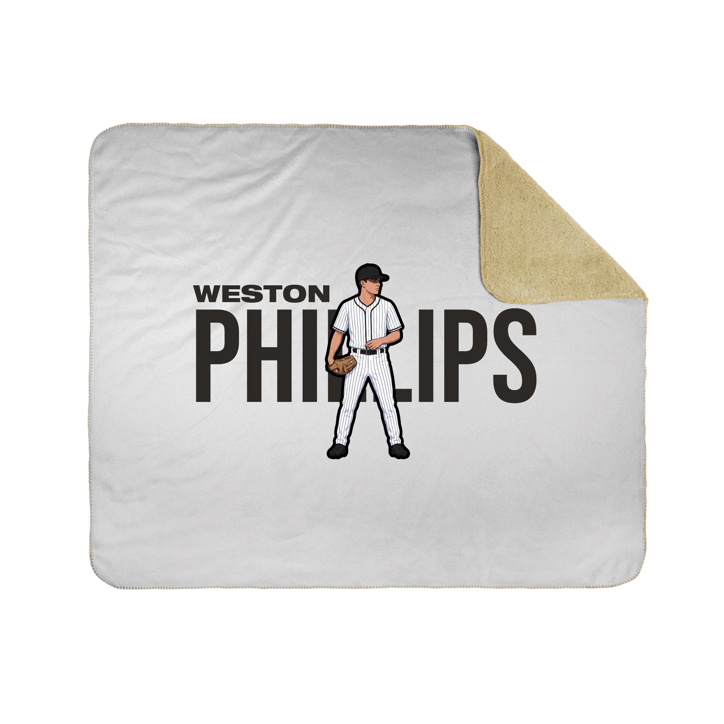 Throw Blanket — Player Name in White