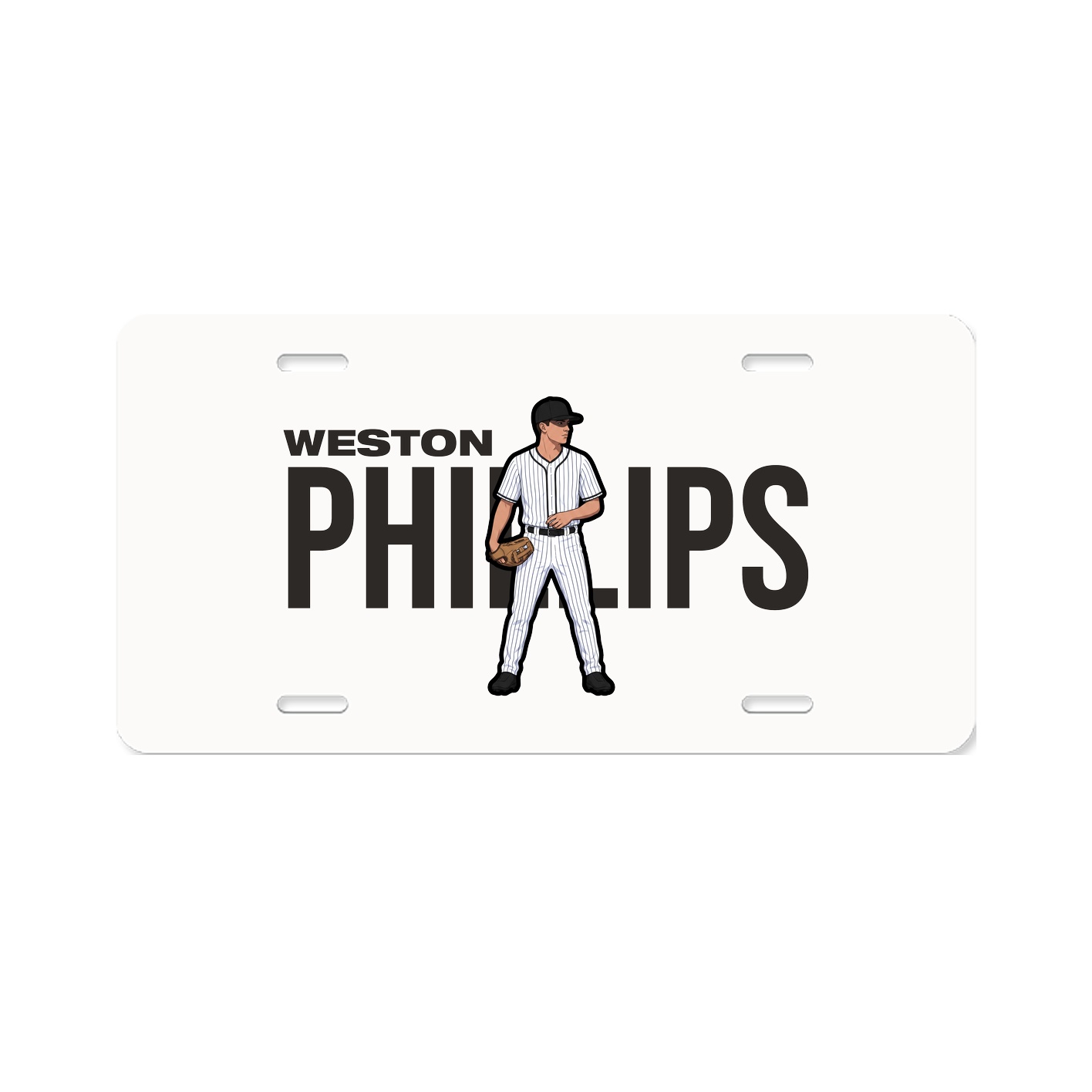 License Plate — Player Name in Classic