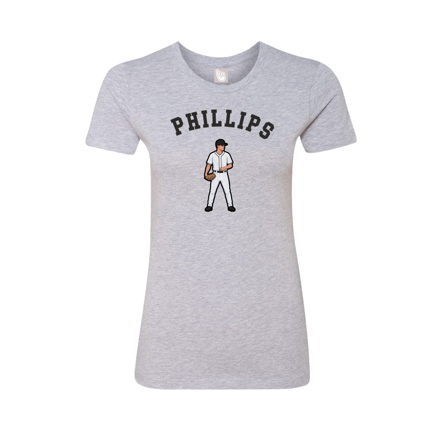 Fitted Women's Tee — Shirsey Arch in Grey