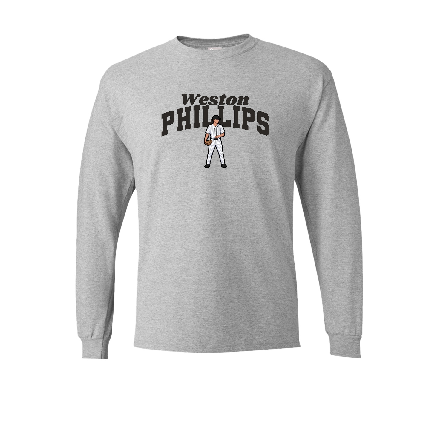 Long Sleeve Tee — Signature Arch in Grey