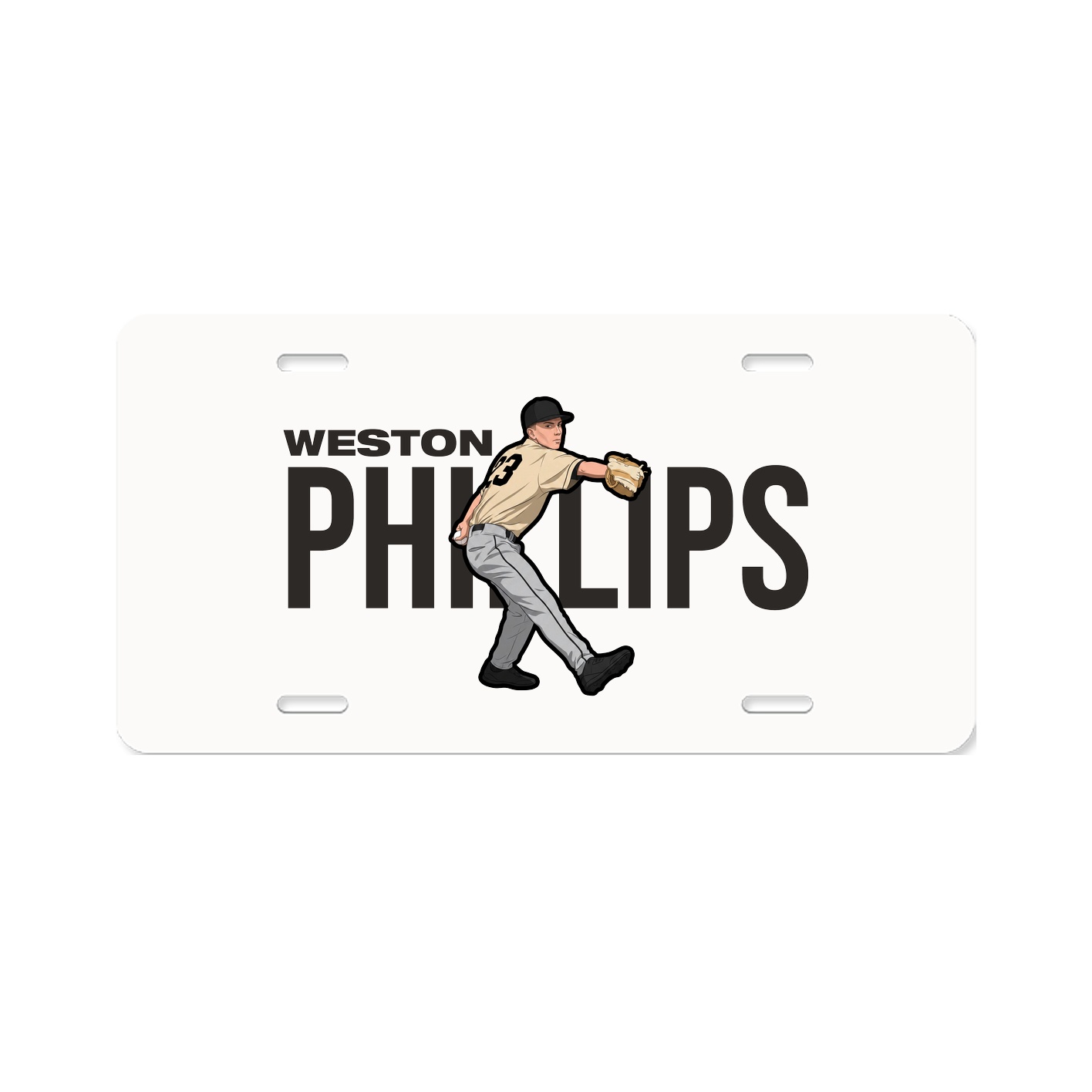 License Plate — Player Name in Classic
