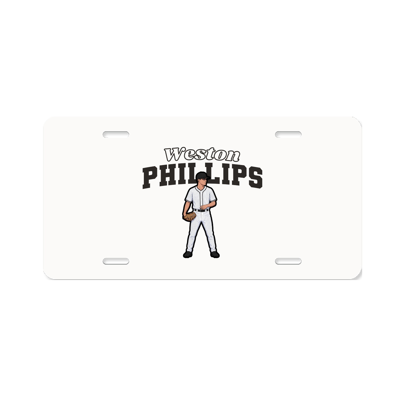 License Plate — Name Arch in Classic