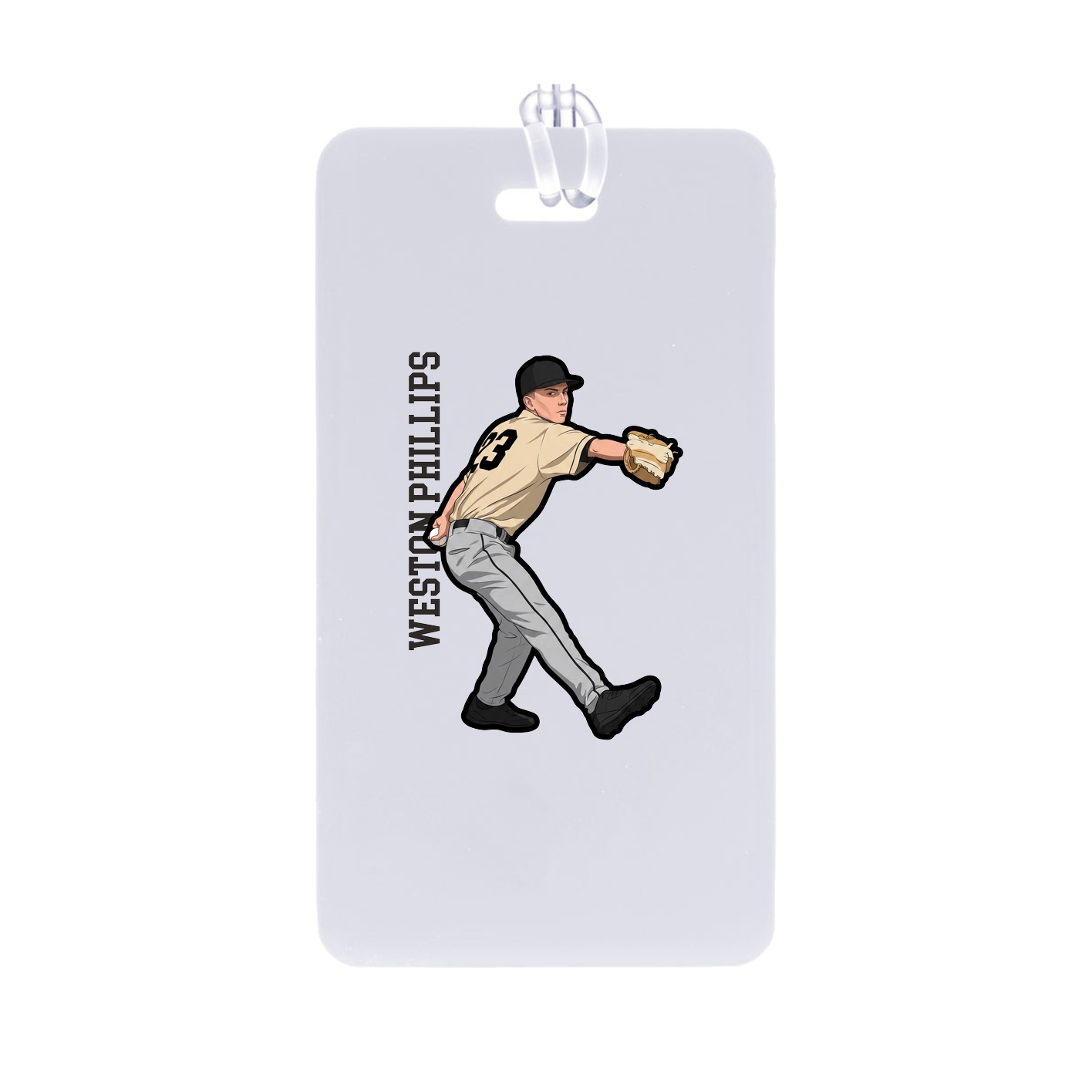 Bag Tag — Name Vertical in Classic