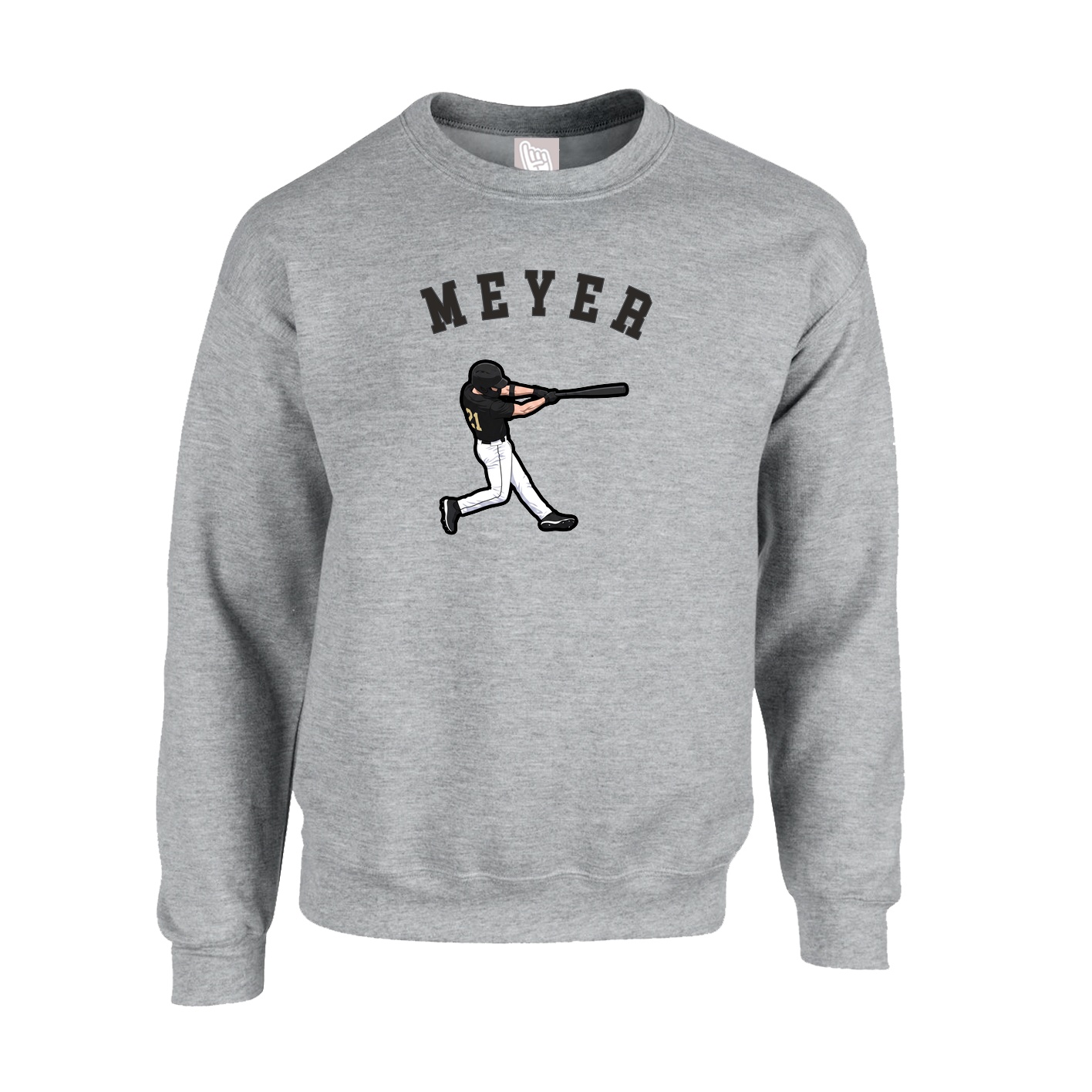 Fleece Crew — Shirsey Arch in Grey