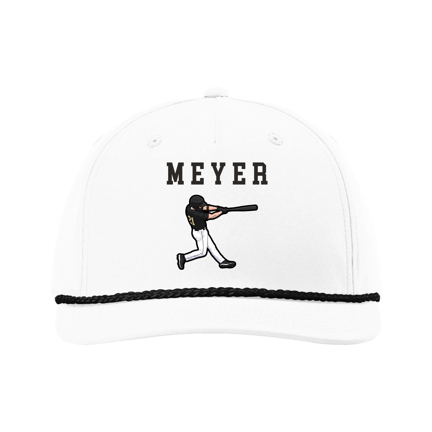 Five-Panel Classic Rope Cap — Shirsey in White