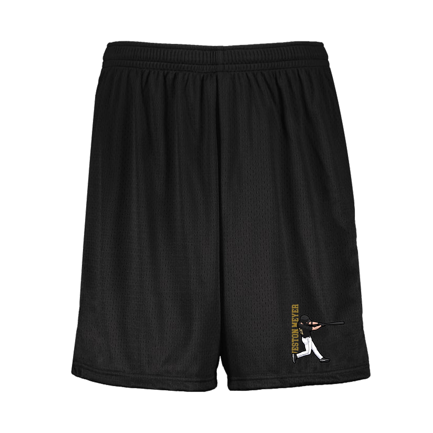Shorts — Name Vertical in Black