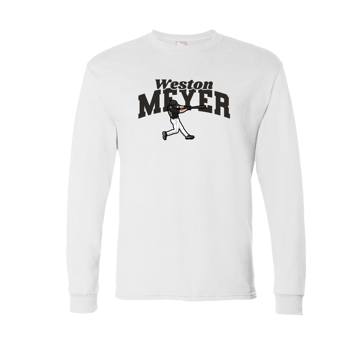 Long Sleeve Tee — Signature Arch in White