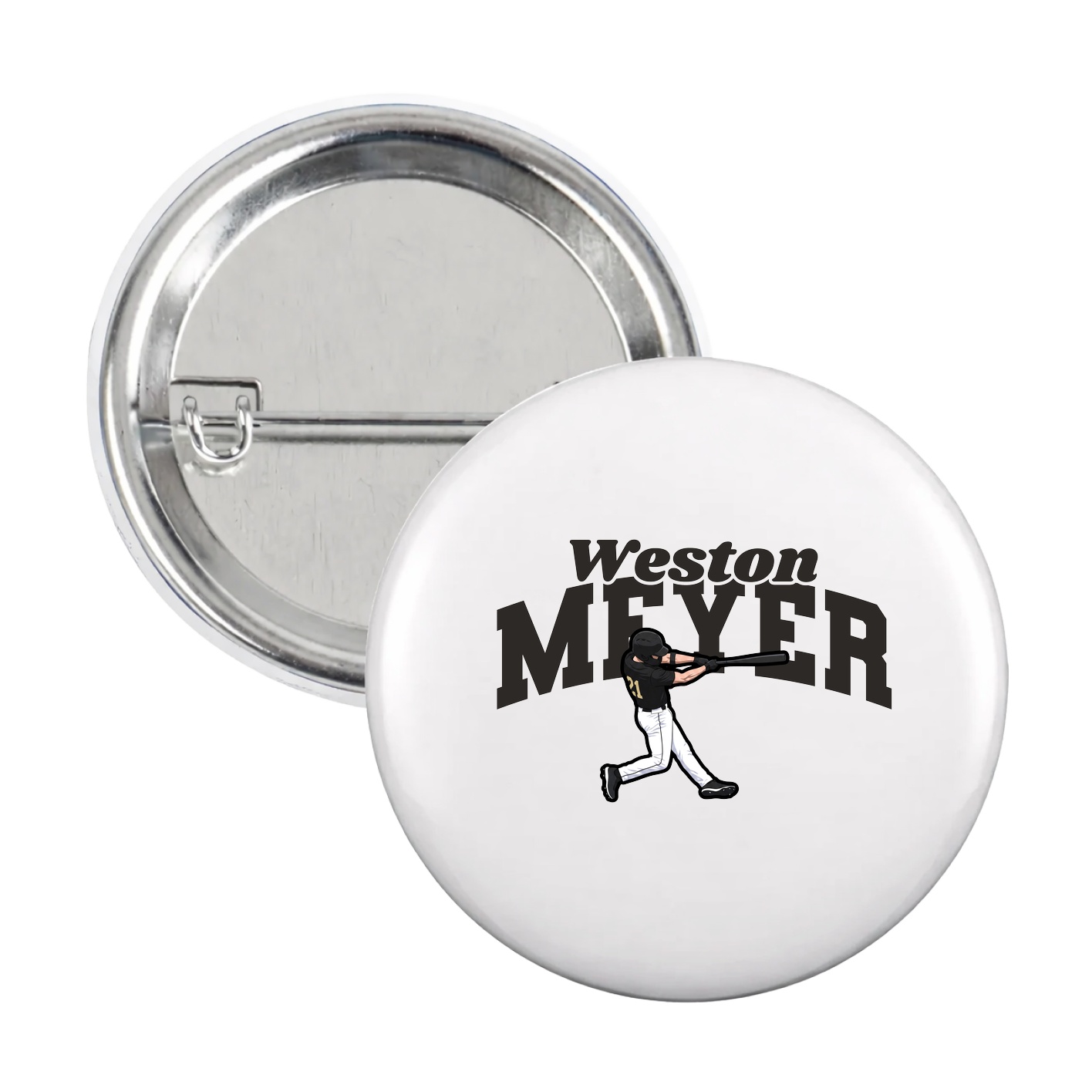 Game Day Button — Signature Arch in White