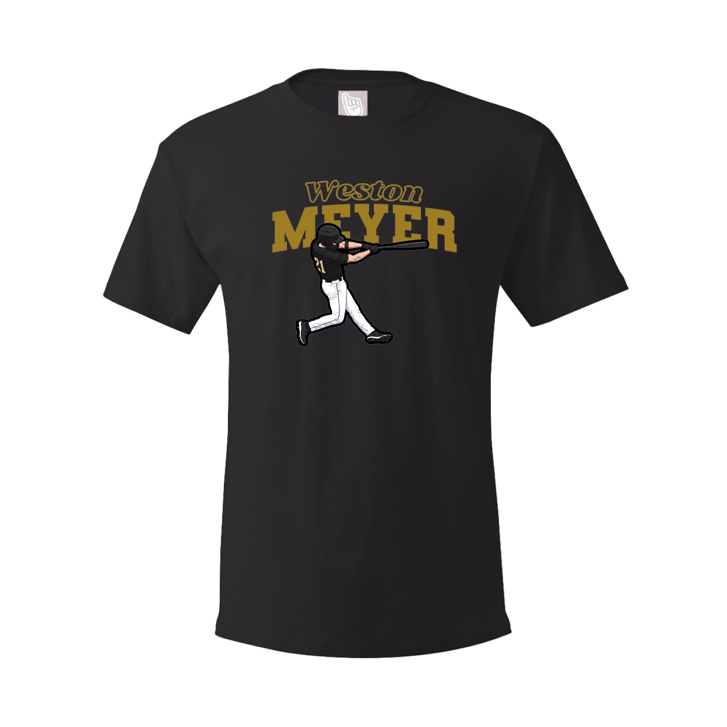 Youth Tee — Name Arch in Black