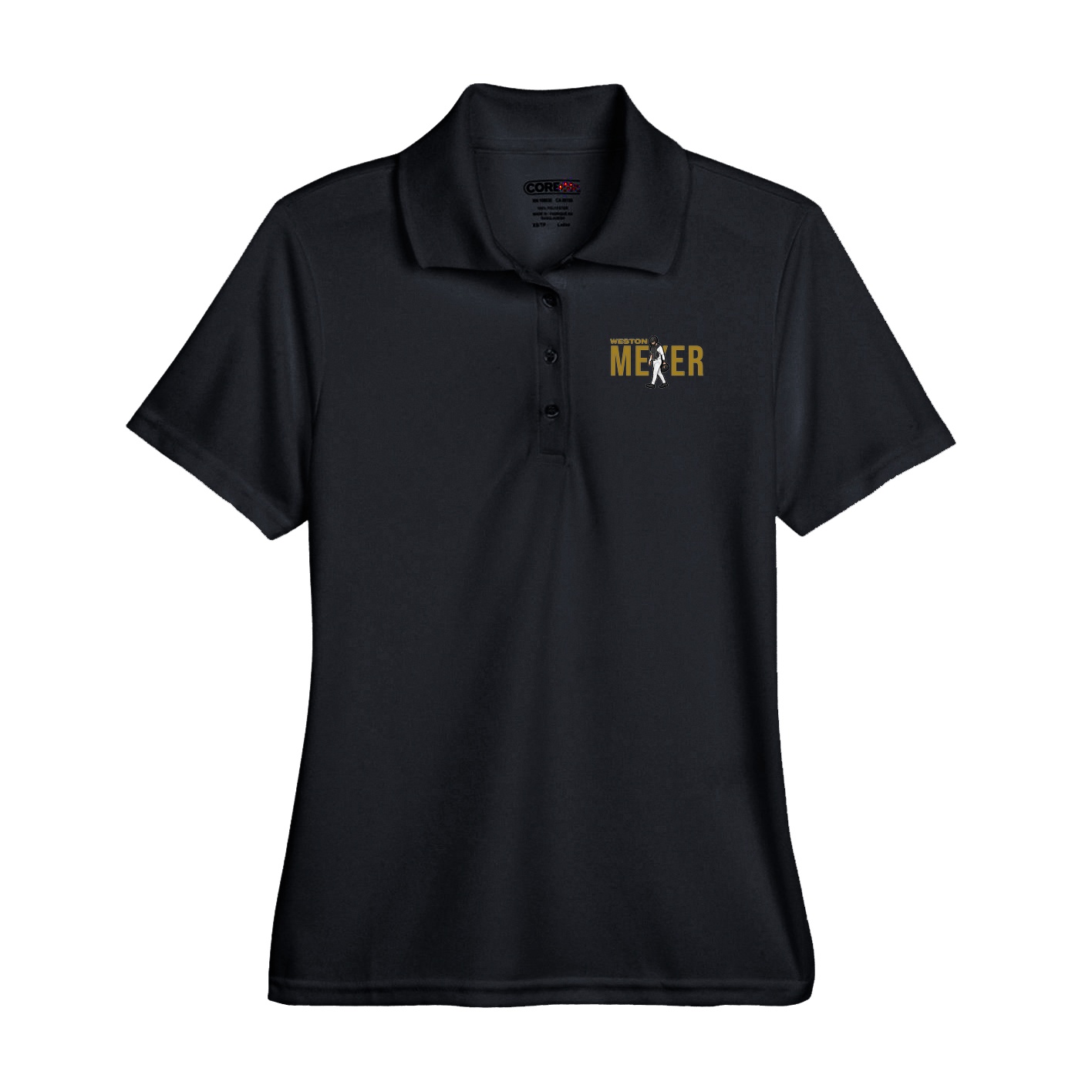 Performance Polo — Player Name in Black