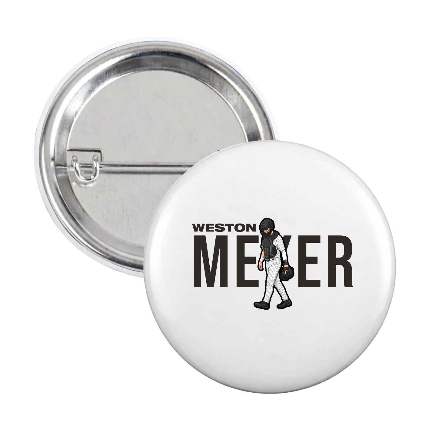 Game Day Button — Player Name in White
