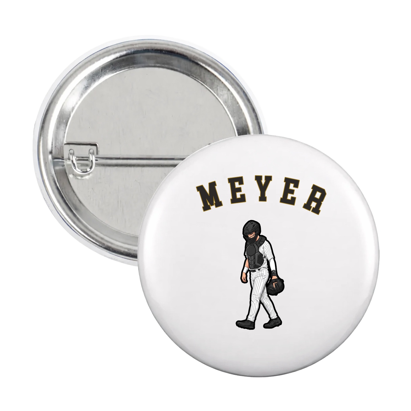 Game Day Button — Shirsey Arch in White