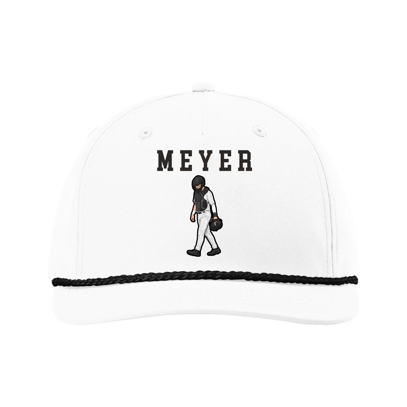 Five-Panel Classic Rope Cap — Shirsey in White