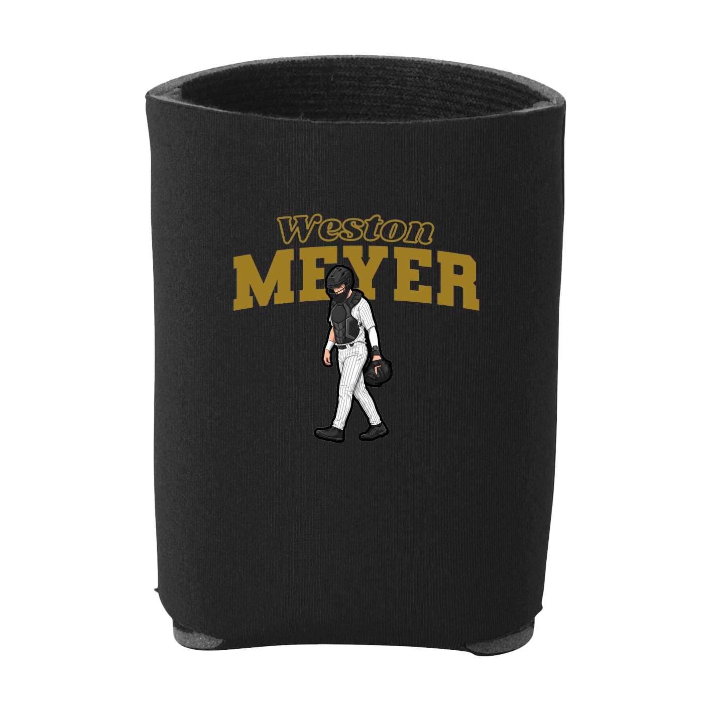 Can Holder — Name Arch in Black