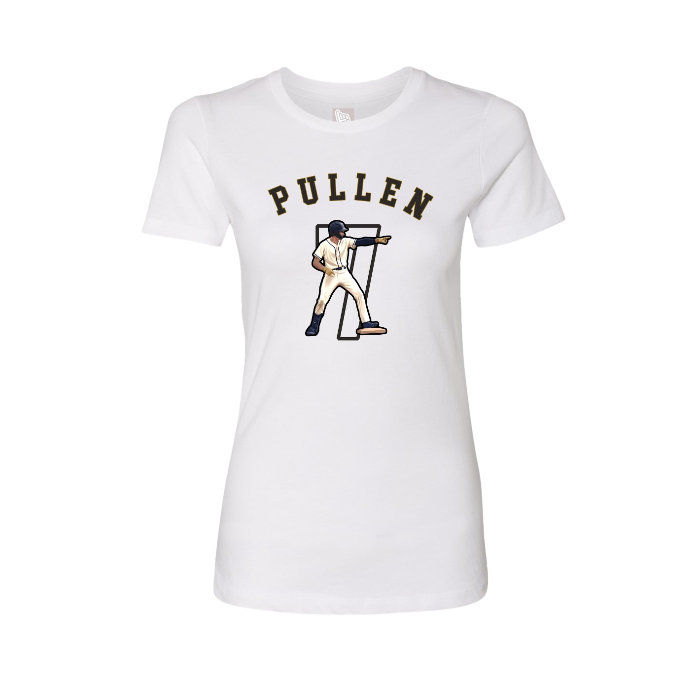 Fitted Women's Tee — Shirsey Arch in White