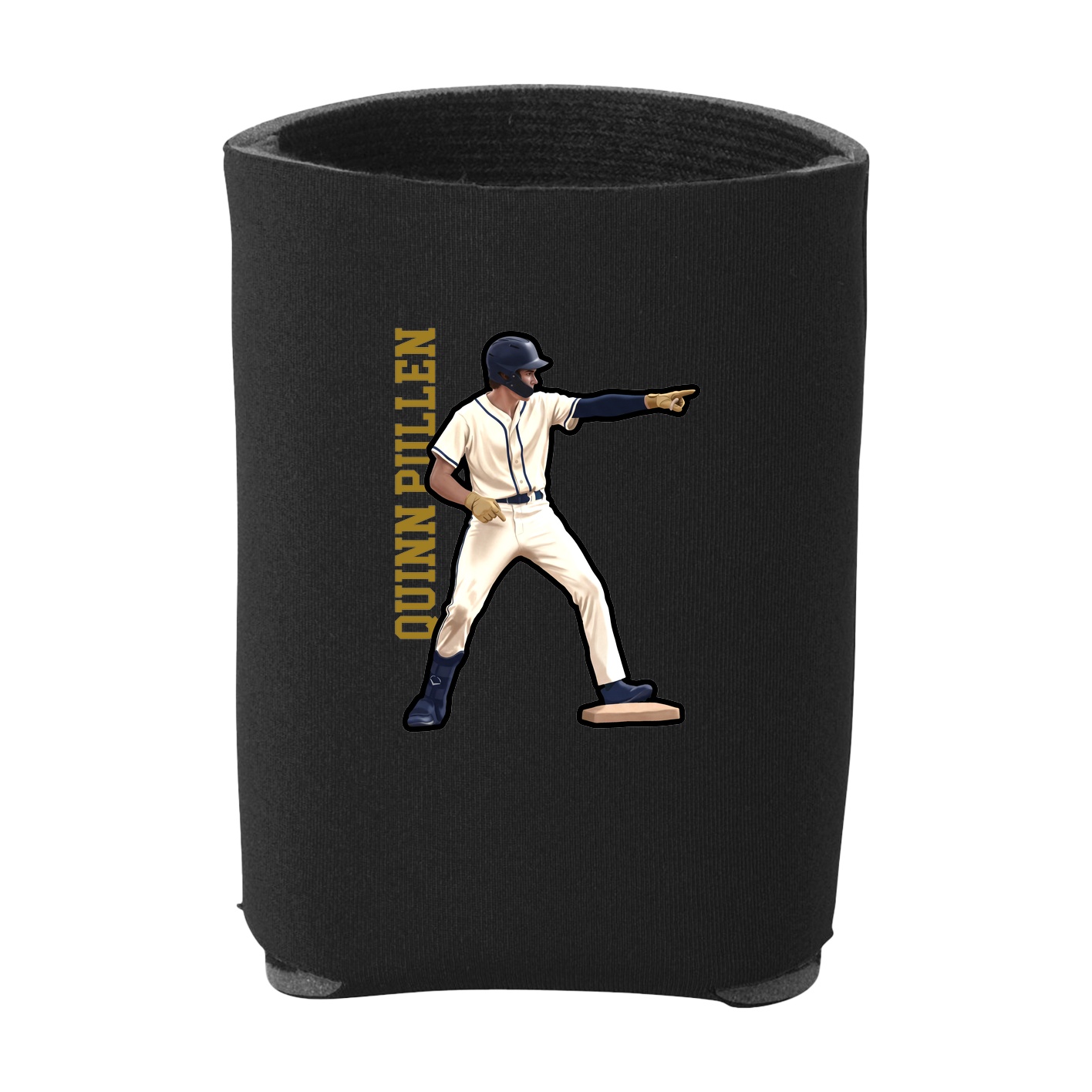 Can Holder — Name Vertical in Black