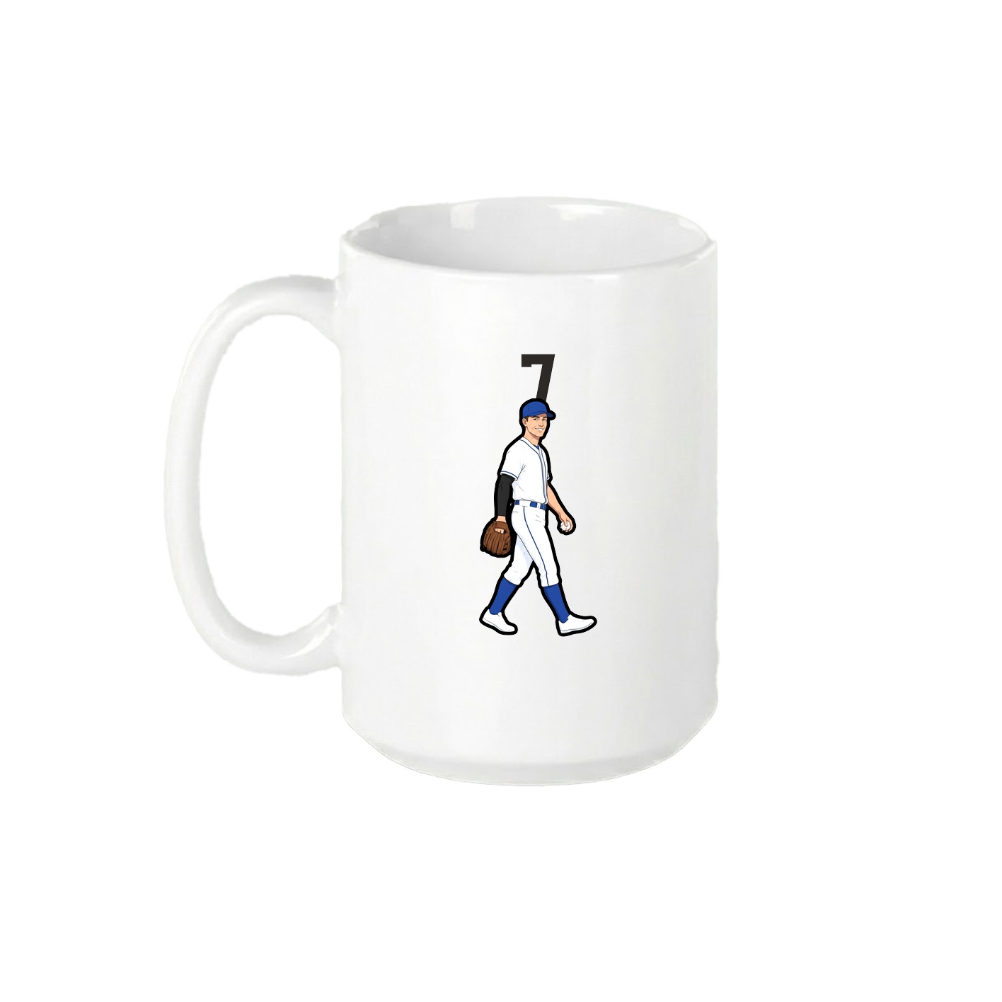 15oz Coffee Mug — Number Top in White