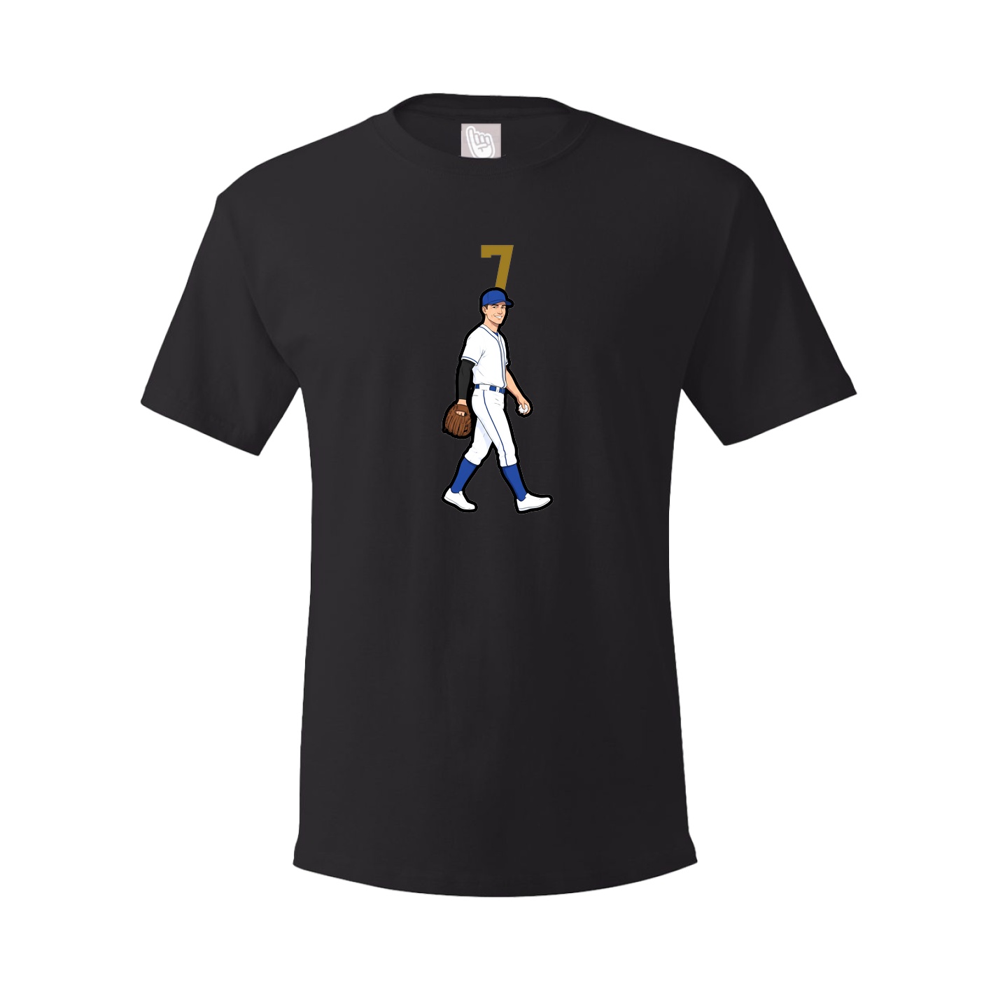 Youth Tee — Number Top in Black