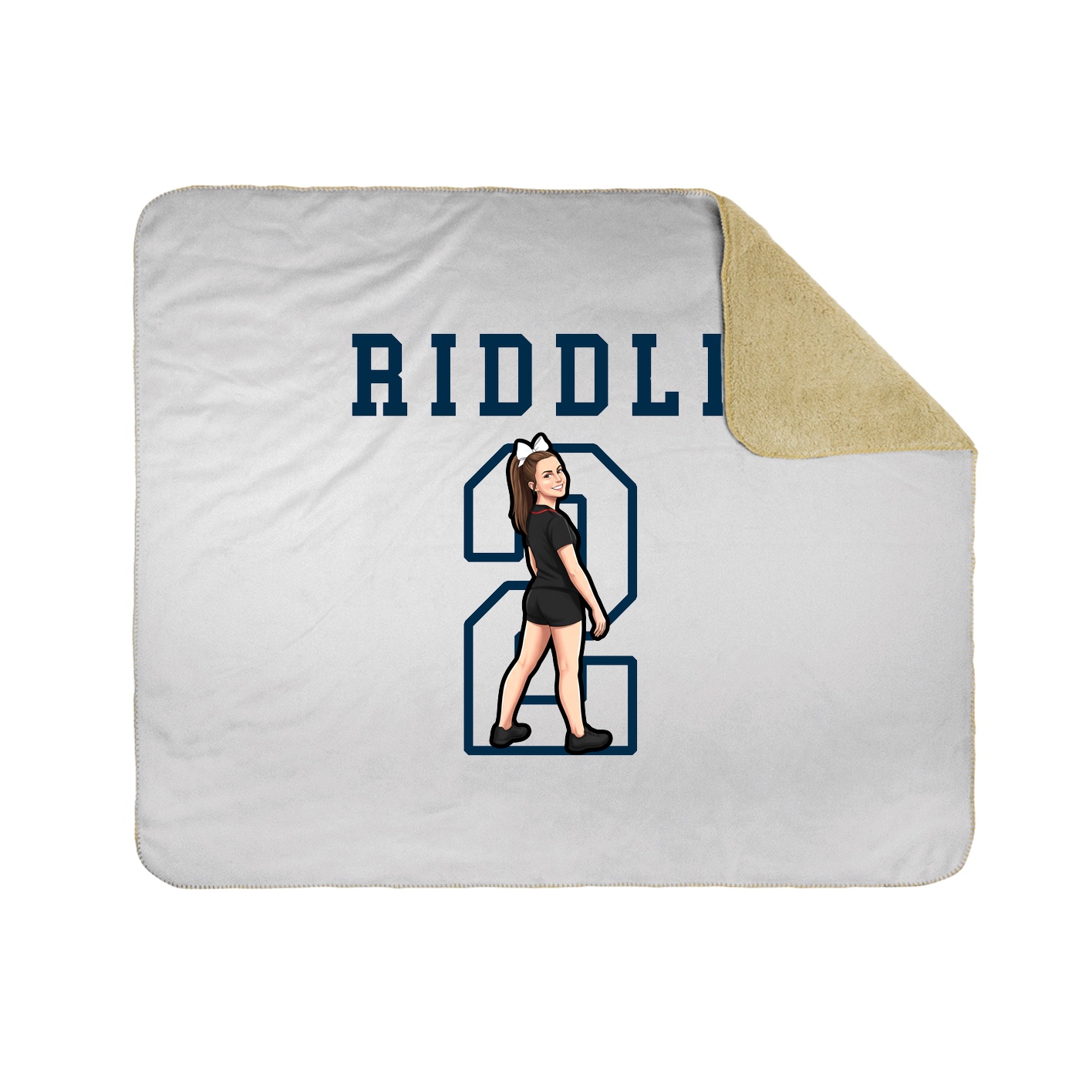 Throw Blanket — Shirsey in White