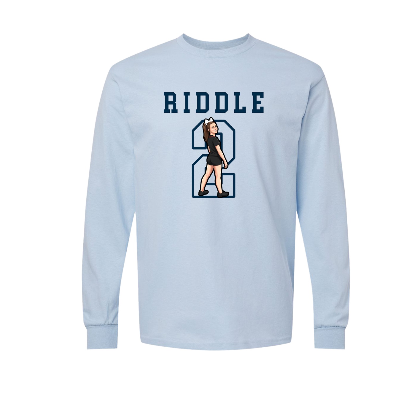 Long Sleeve Tee — Shirsey in Light Blue
