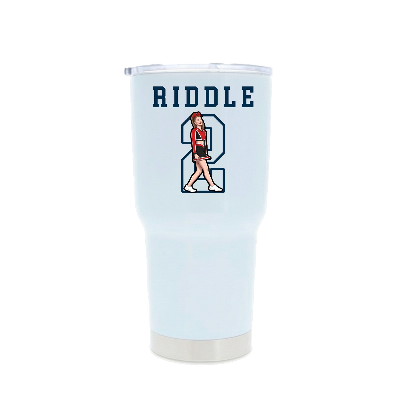 30oz Stainless Steel Tumbler — Shirsey in White