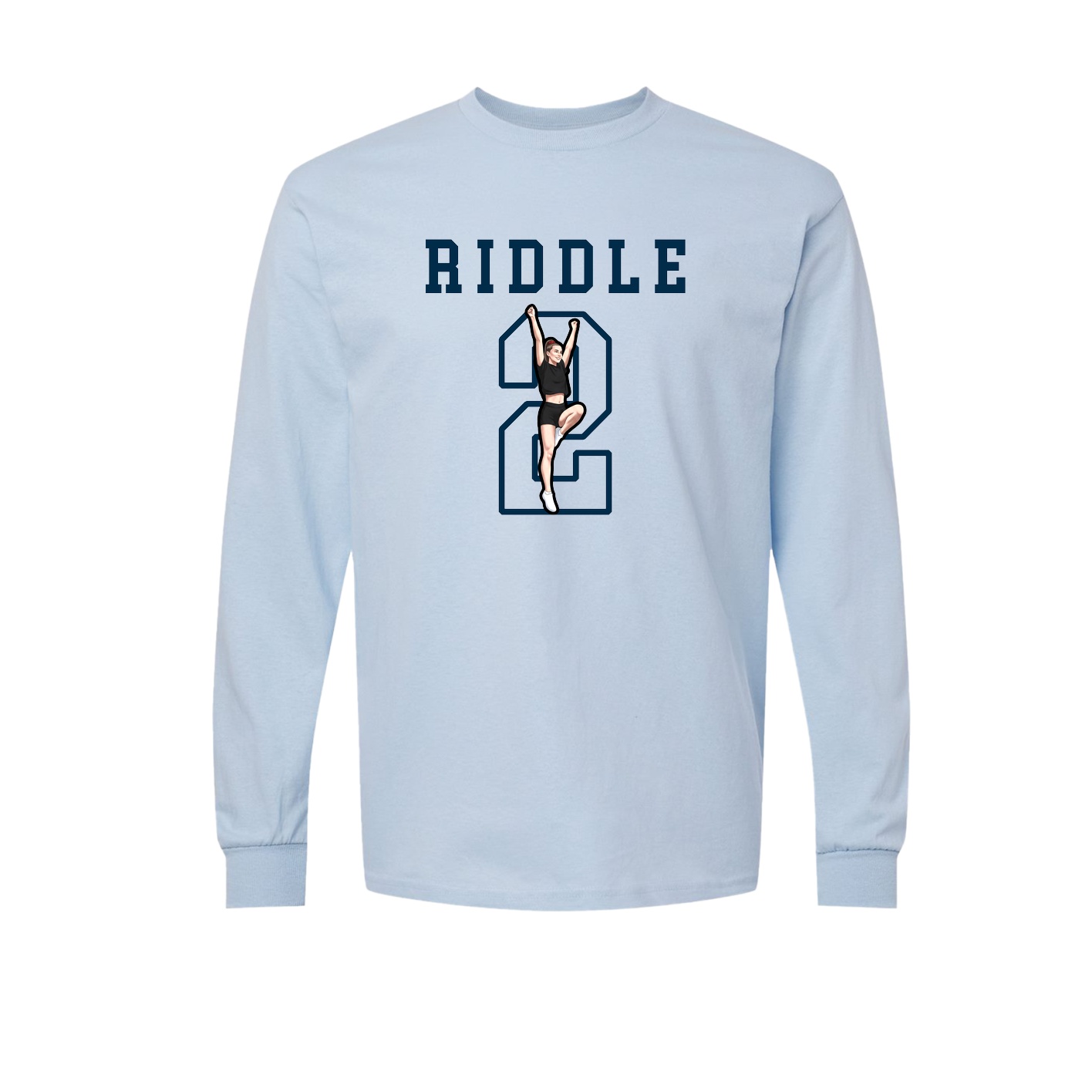 Long Sleeve Tee — Shirsey in Light Blue