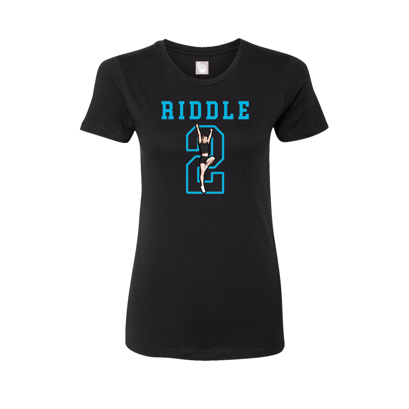 Fitted Women's Tee — Shirsey in Black