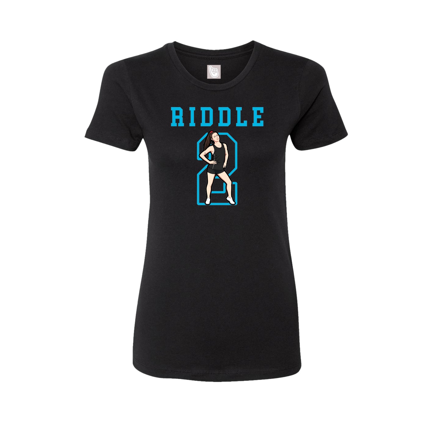 Fitted Women's Tee — Shirsey in Black