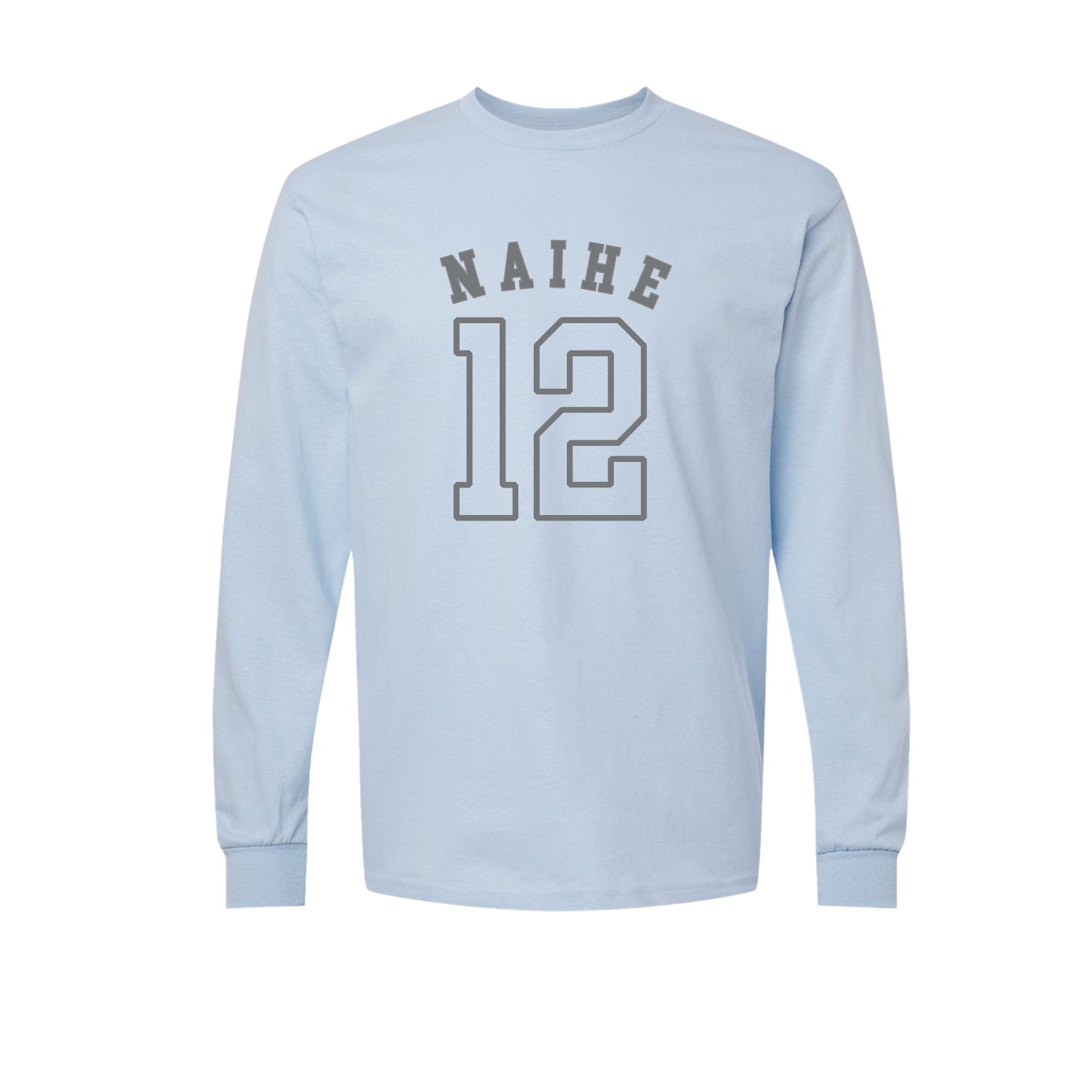 Long Sleeve Tee — Shirsey Arch in Light Blue