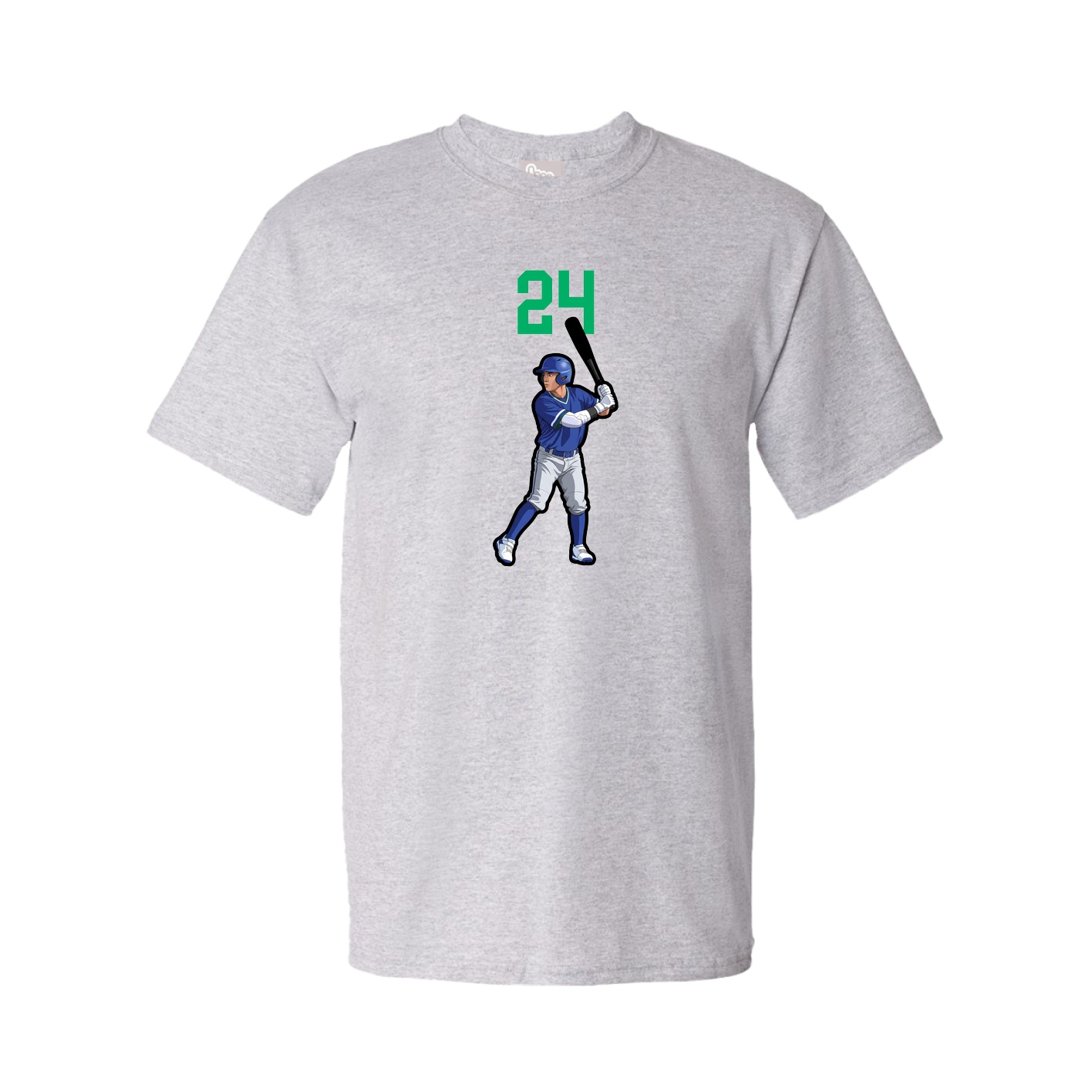 Youth Tee — Number Top in Grey