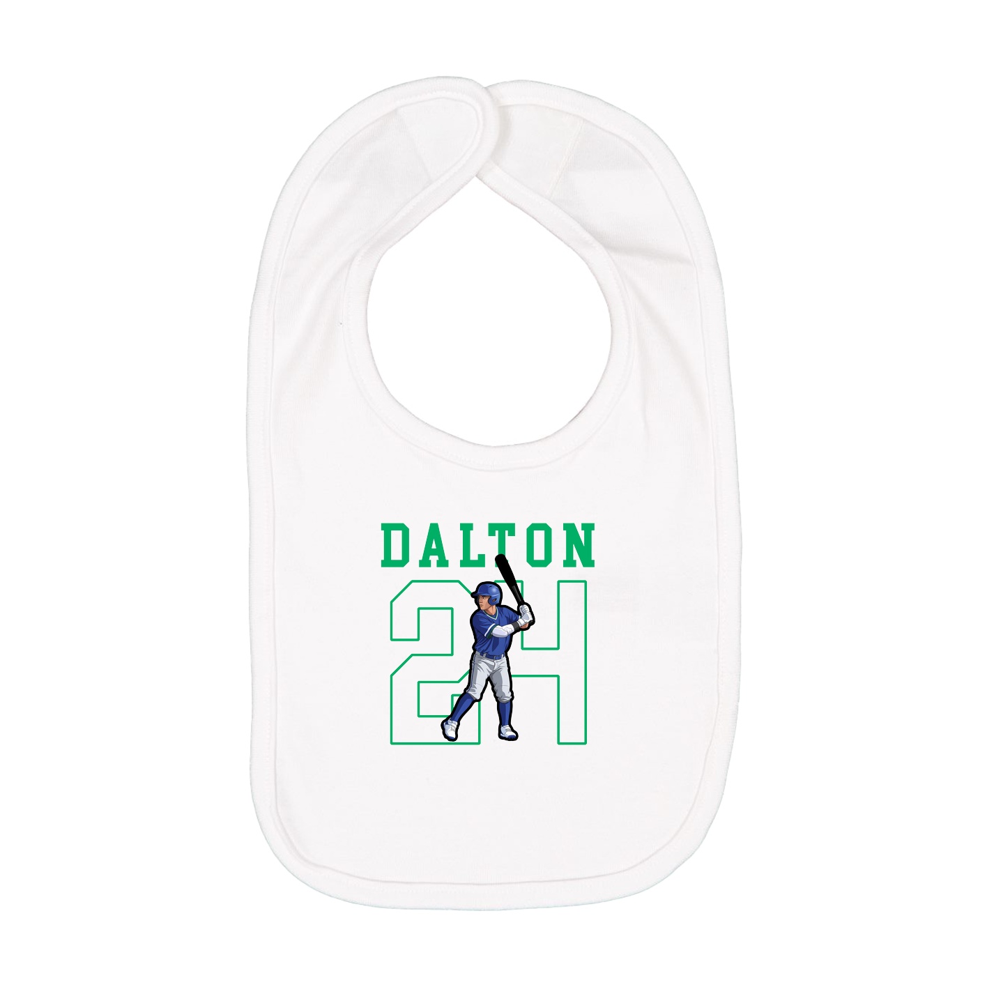Infant Bib — Shirsey in White