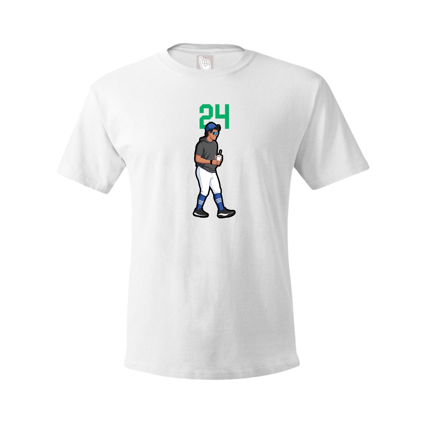 Tee — Number Top in White