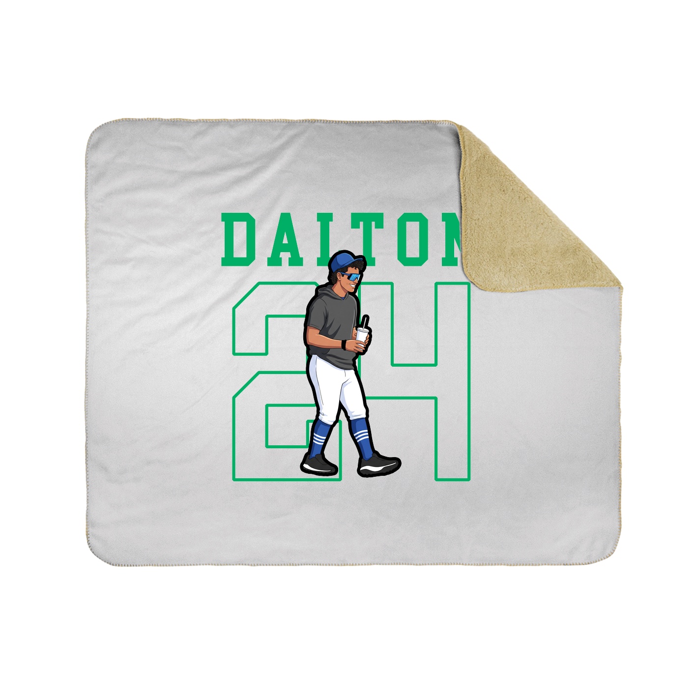Throw Blanket — Shirsey in White