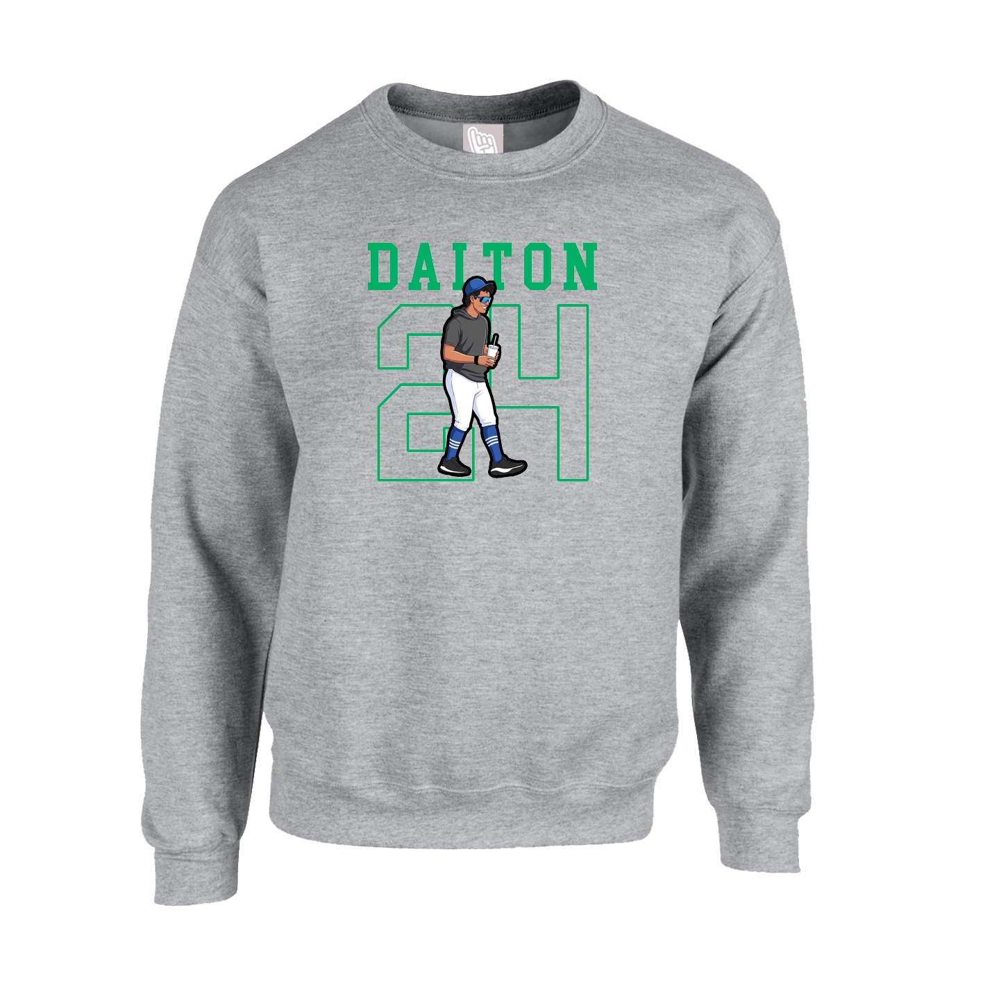 Fleece Crew — Shirsey in Grey