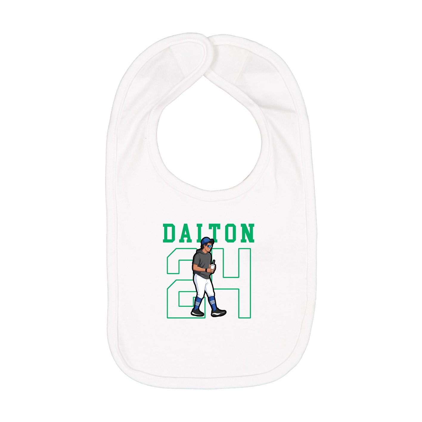 Infant Bib — Shirsey in White