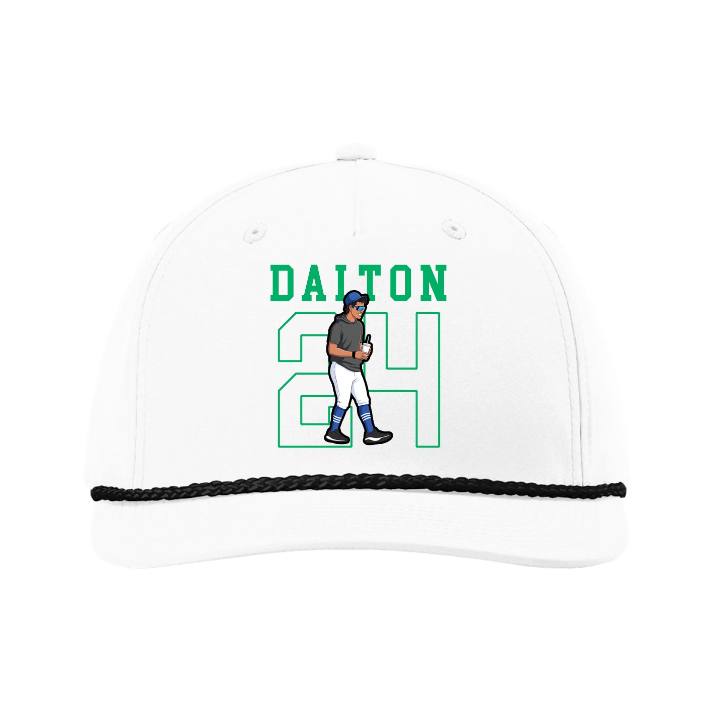 Five-Panel Classic Rope Cap — Shirsey in White