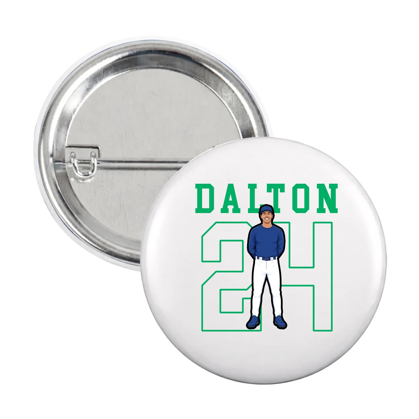 Game Day Button — Shirsey in White