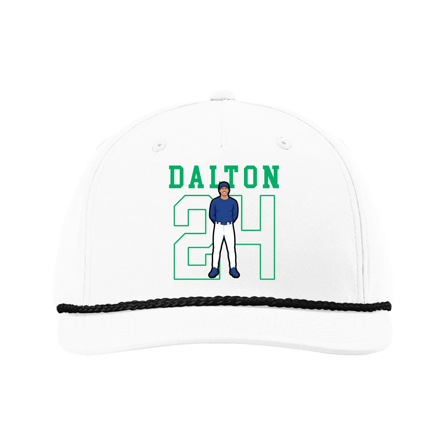 Five-Panel Classic Rope Cap — Shirsey in White