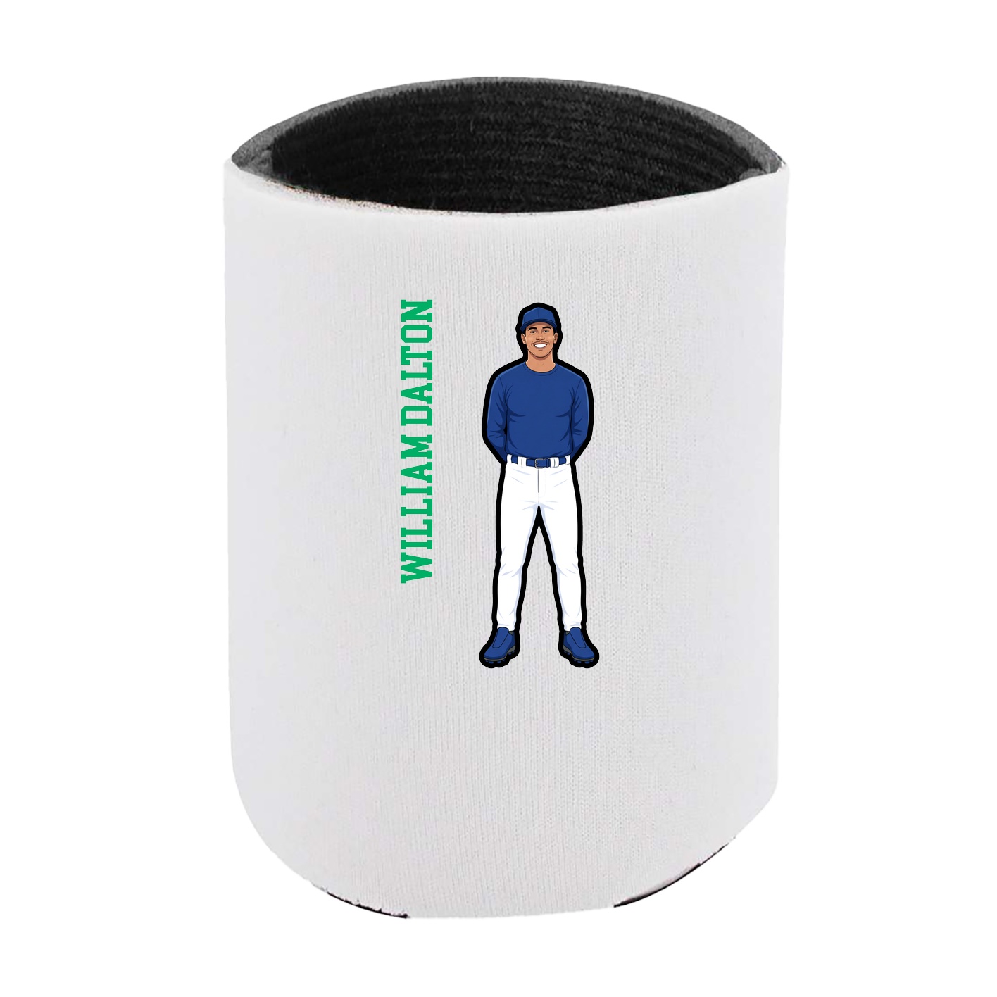Can Holder — Name Vertical in White