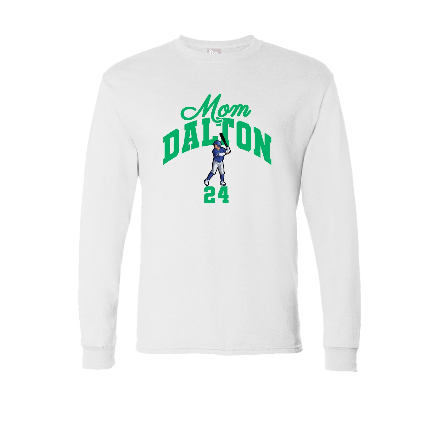 Long Sleeve Tee — Mothers Day Arch in White