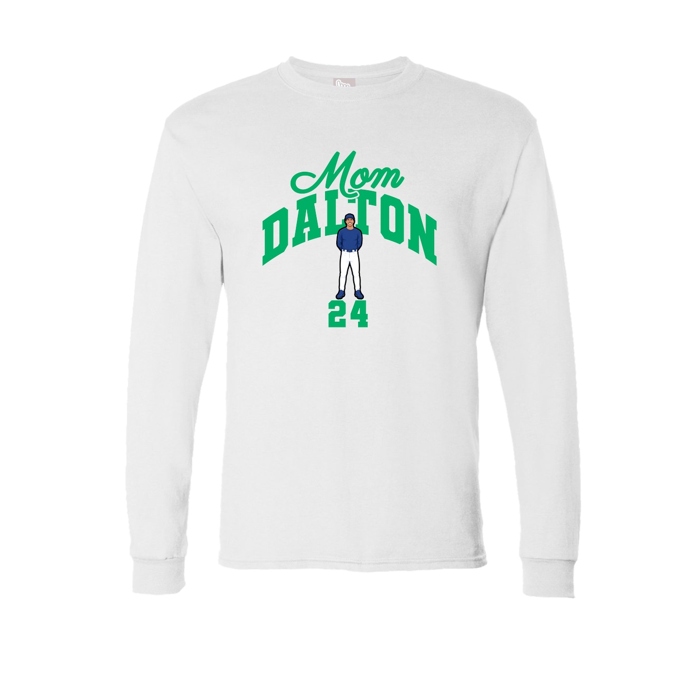 Long Sleeve Tee — Mothers Day Arch in White