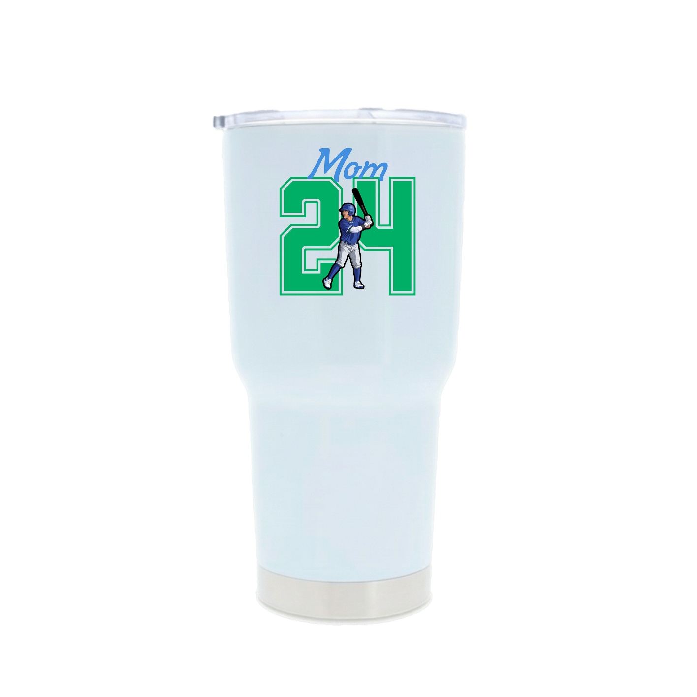 30oz Stainless Steel Tumbler — Mothers Day Shirsey in White