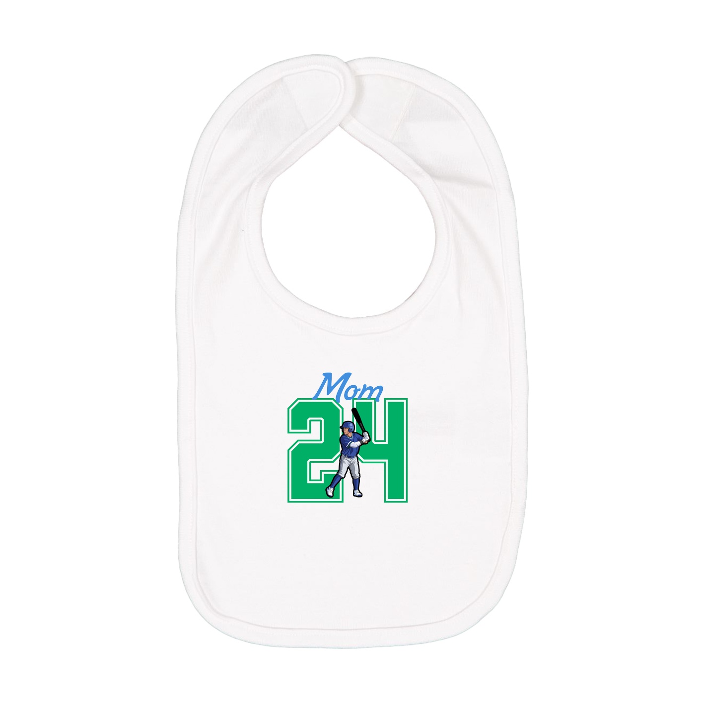 Infant Bib — Mothers Day Shirsey in White